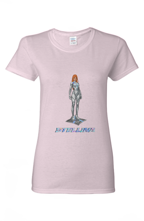 STELLINA- Light Force   Ladies Heavy Cotton T-Shirt