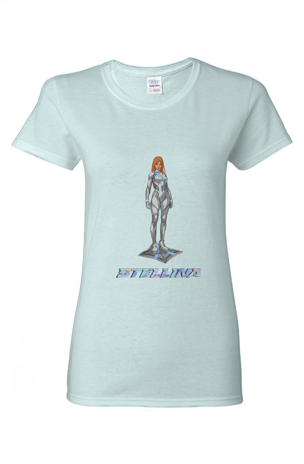 STELLINA- Light Force   Ladies Heavy Cotton T-Shirt